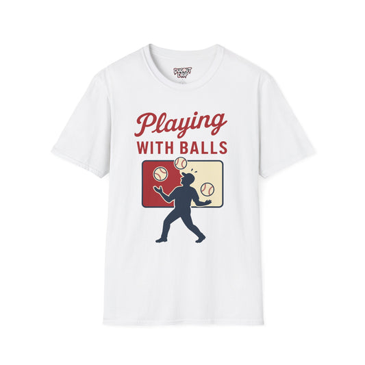 Playing With Balls Baseball Unisex Softstyle T-Shirt
