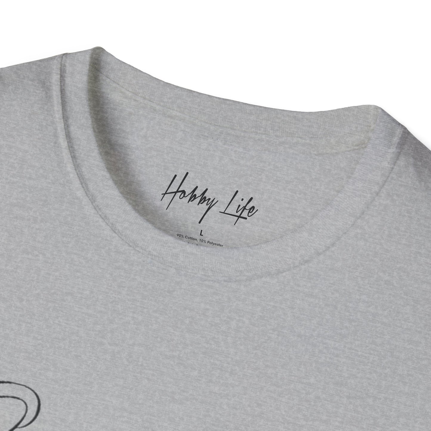 "One of One" Hobby Life Unisex T-Shirt (Black Logo) Softstyle