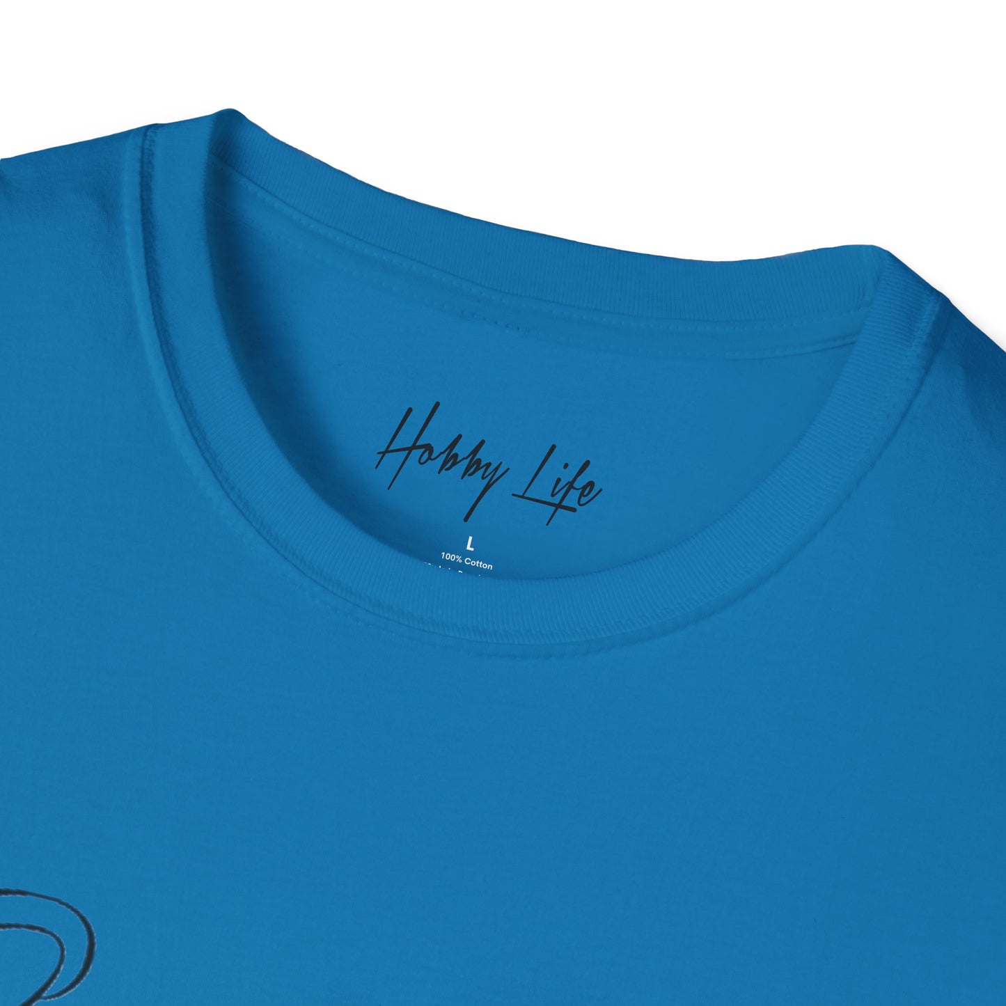 "One of One" Hobby Life Unisex T-Shirt (Black Logo) Softstyle