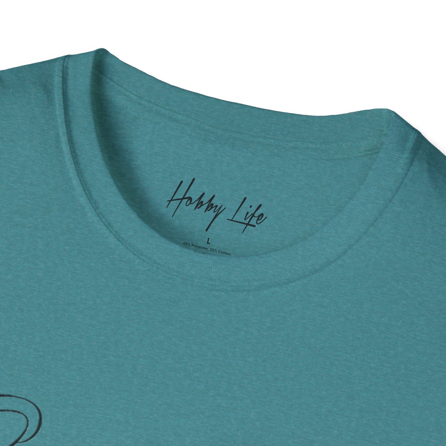 "One of One" Hobby Life Unisex T-Shirt (Black Logo) Softstyle
