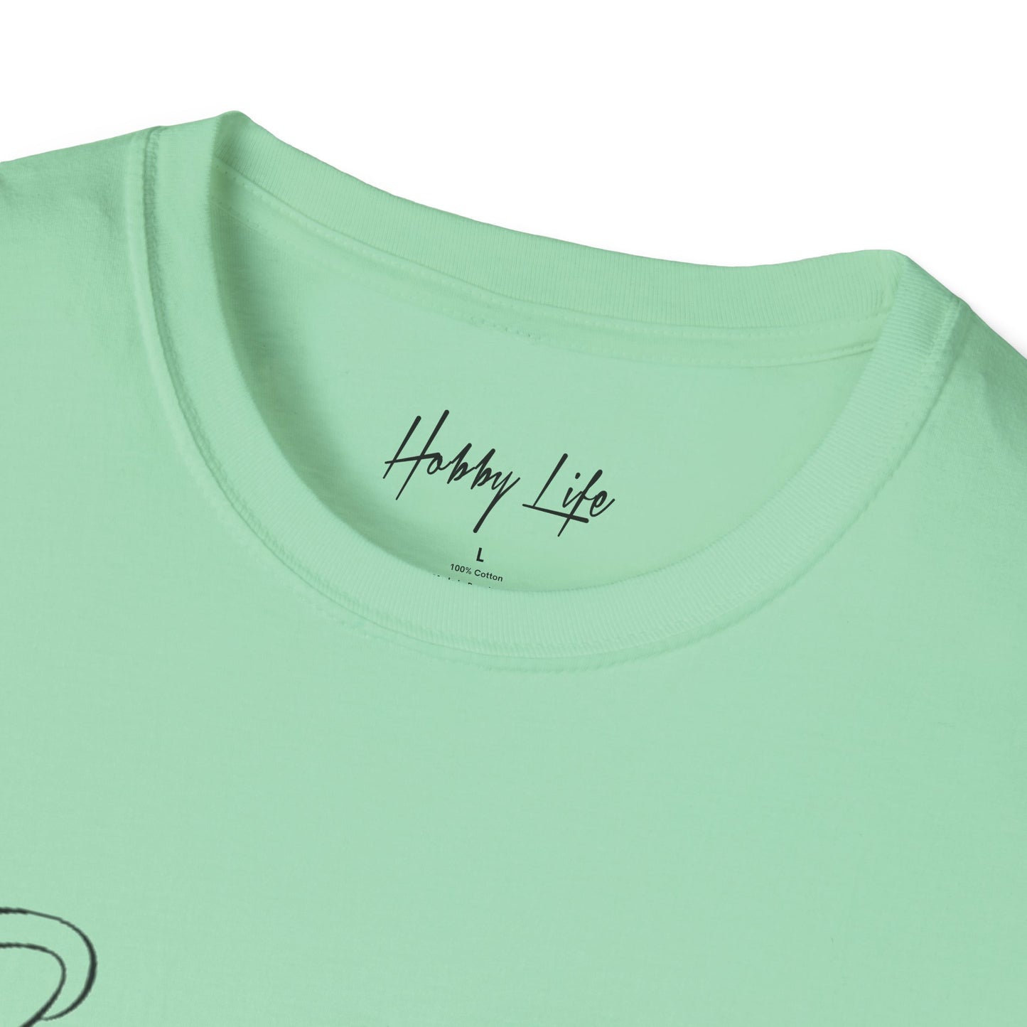 "One of One" Hobby Life Unisex T-Shirt (Black Logo) Softstyle