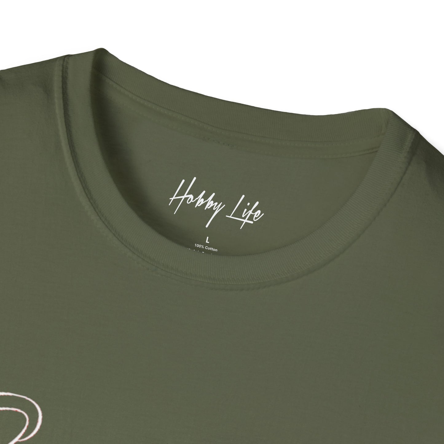 "One of One" Hobby Life Unisex T-Shirt (White Logo) Softstyle