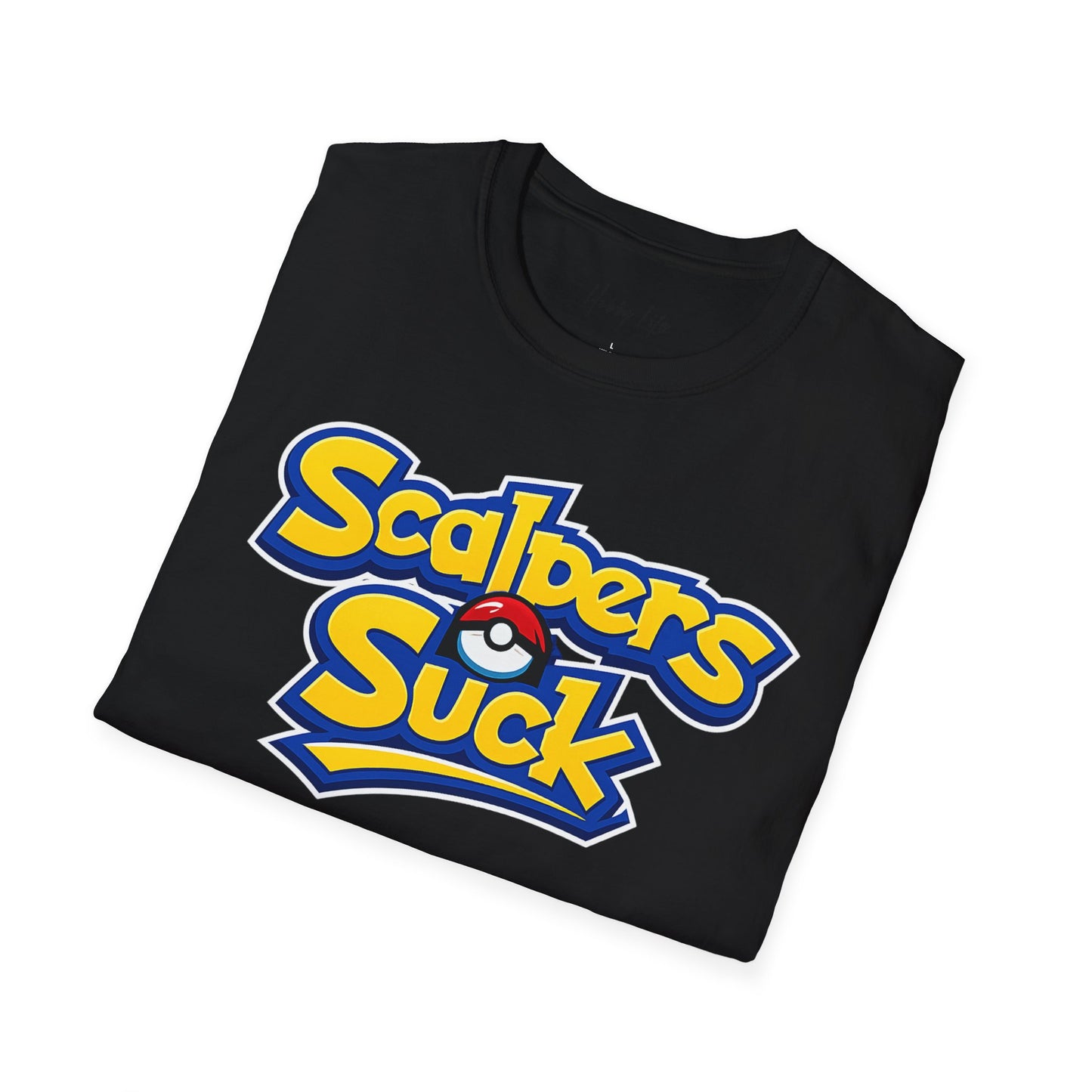 "Scalpers Suck" Poke-Themed T-Shirt