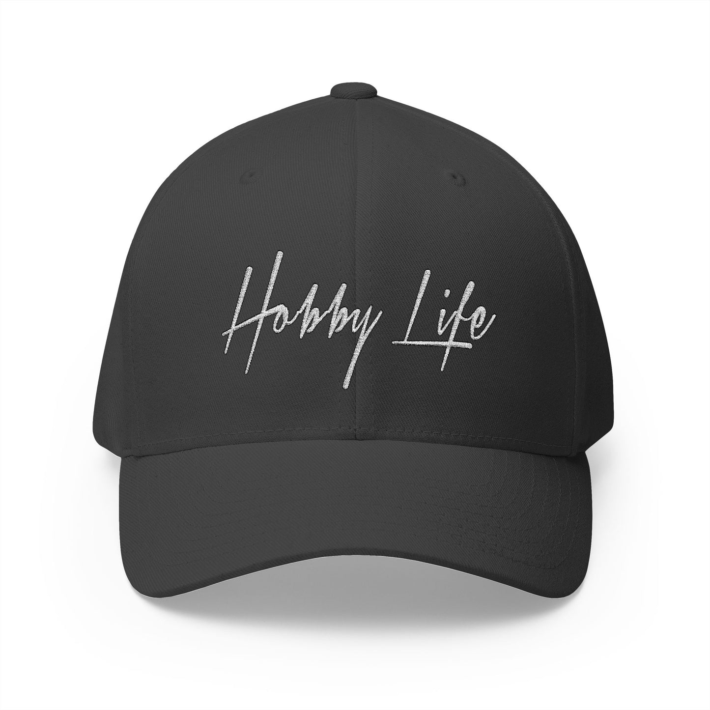 Hobby Life Official FLEXFIT (White Embroidery) Structured Hat