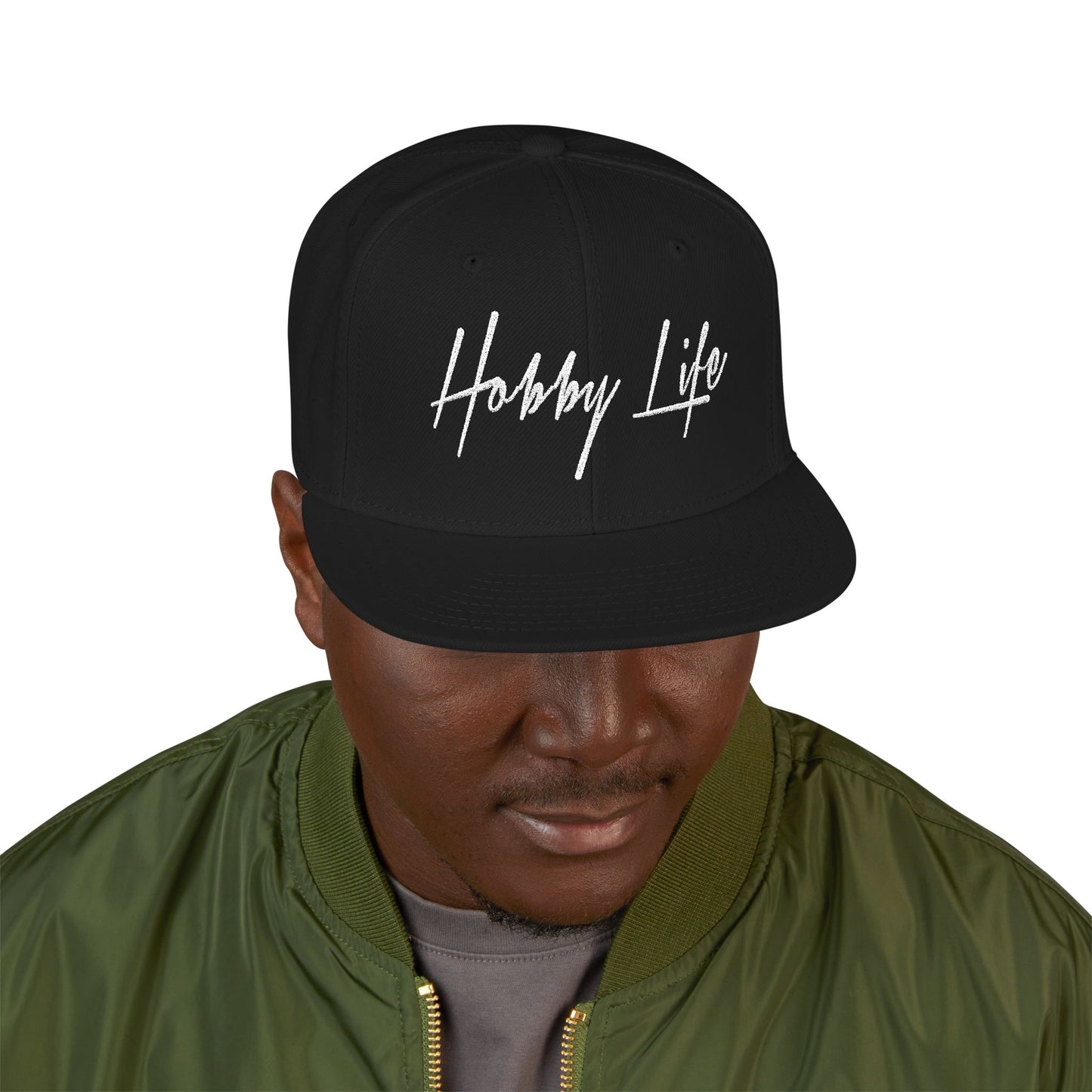 Hobby Life Official SNAPBACK (White Embroidery)