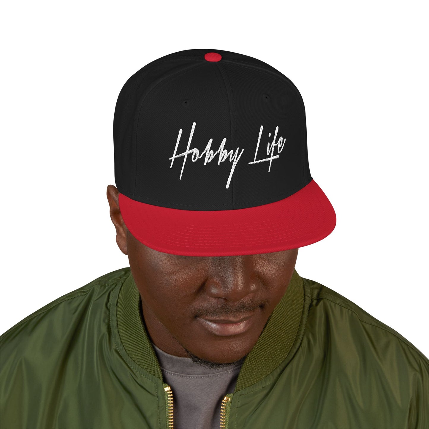 Hobby Life Official SNAPBACK (White Embroidery)