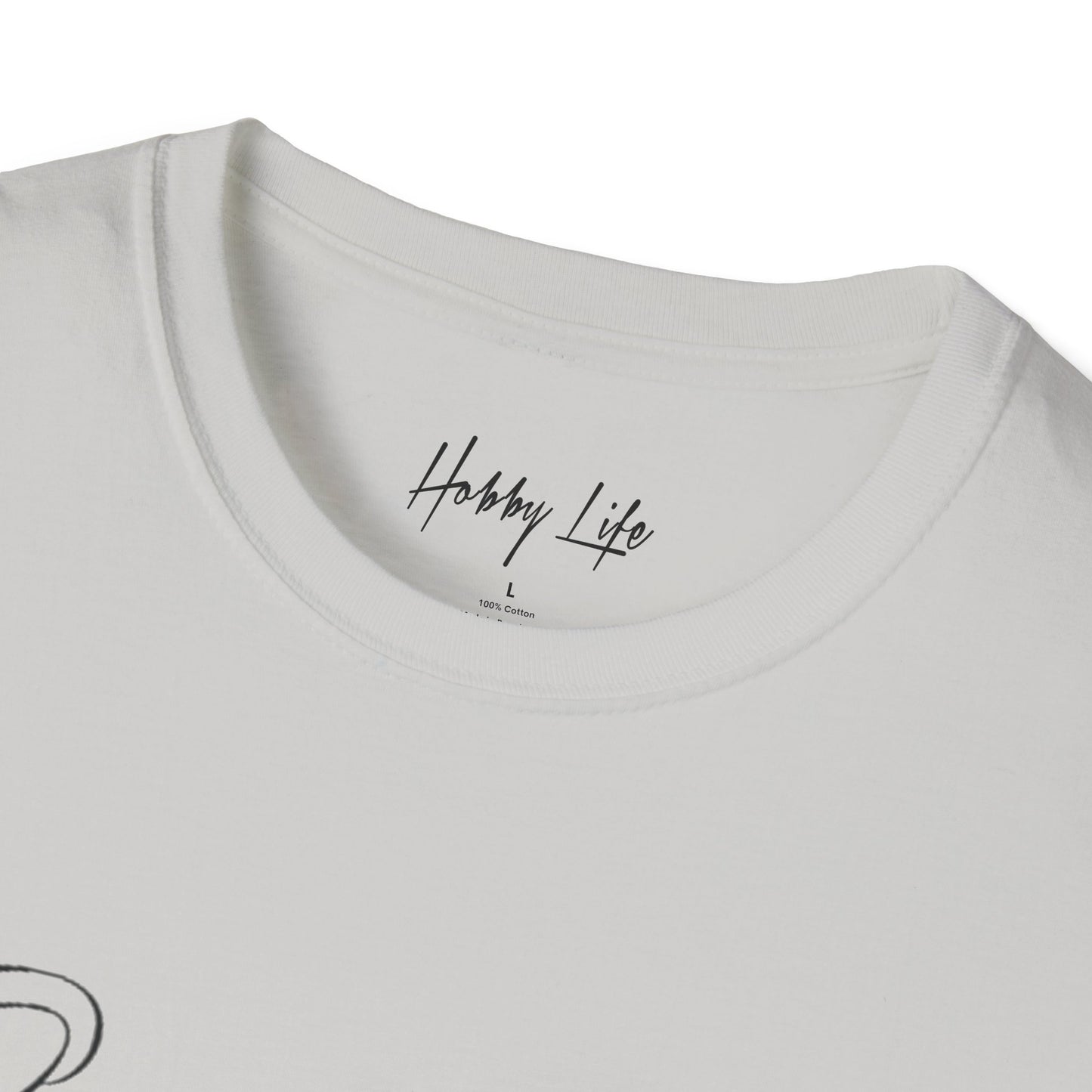 "One of One" Hobby Life Unisex T-Shirt (Black Logo) Softstyle