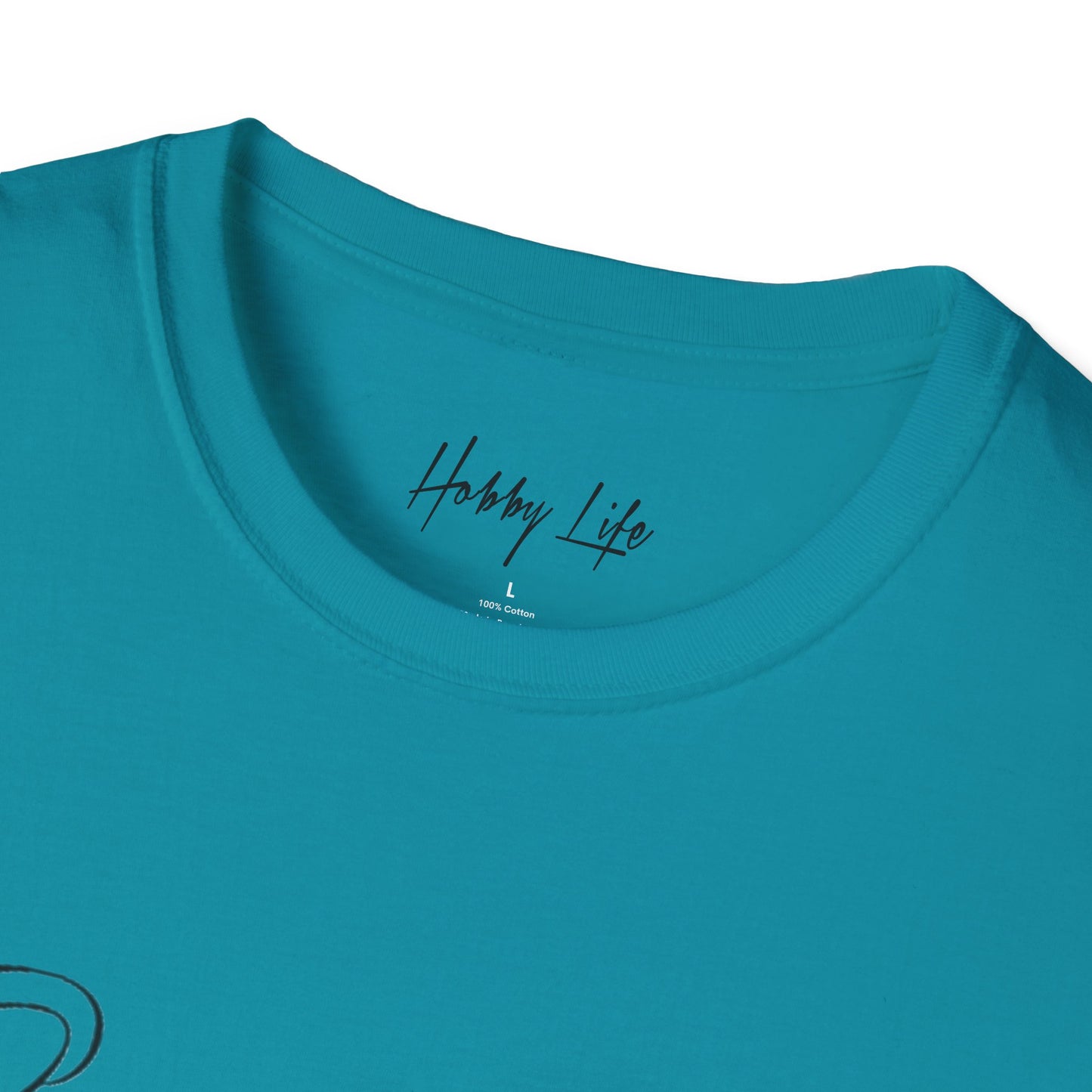 "One of One" Hobby Life Unisex T-Shirt (Black Logo) Softstyle