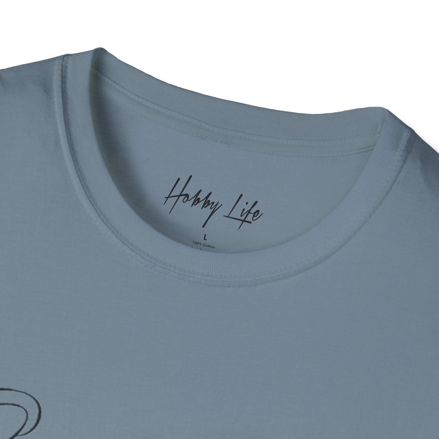 "One of One" Hobby Life Unisex T-Shirt (Black Logo) Softstyle