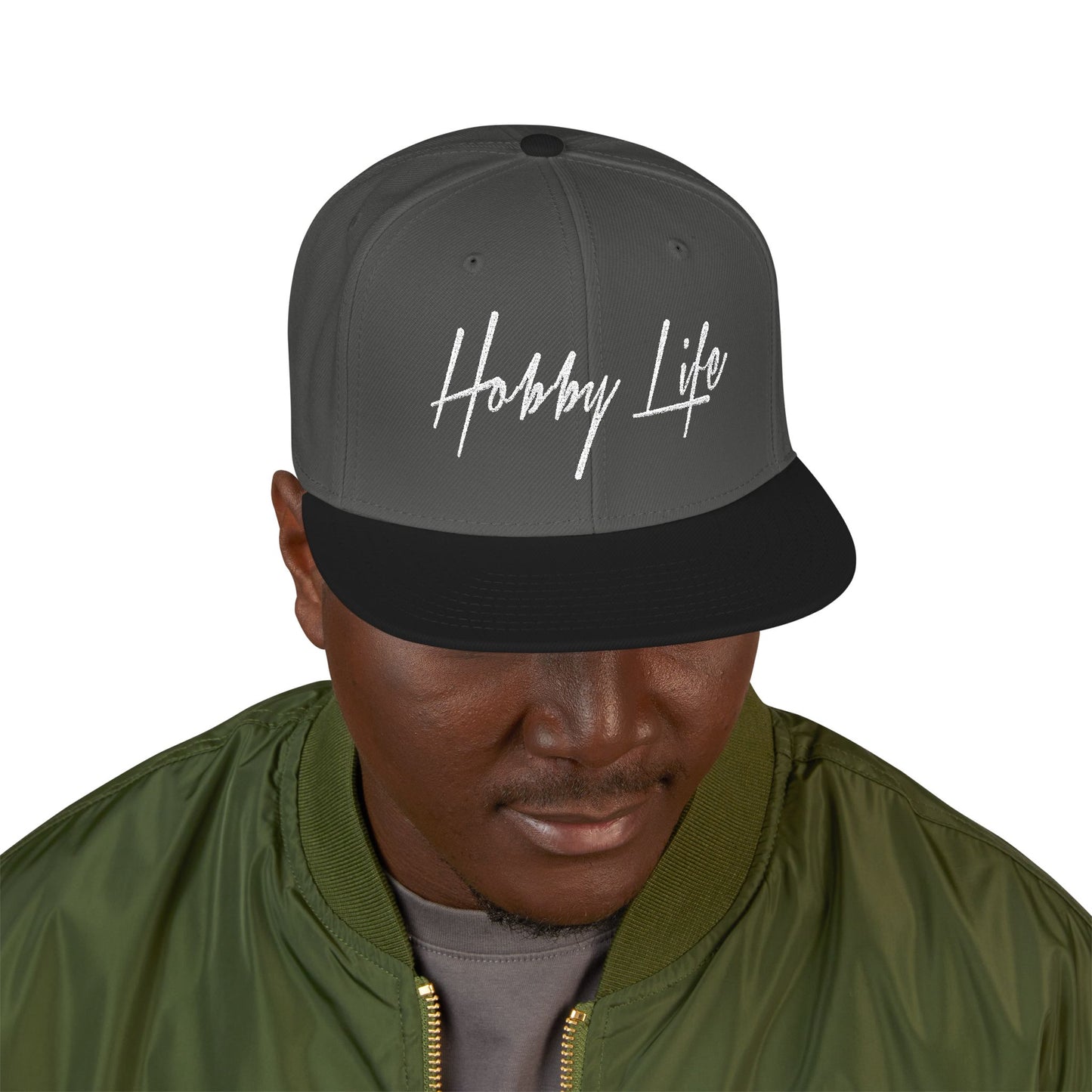 Hobby Life Official SNAPBACK (White Embroidery)