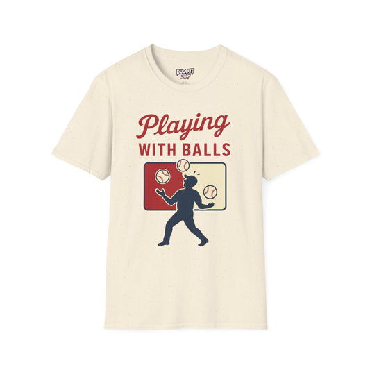 Playing With Balls Baseball Unisex Softstyle T-Shirt