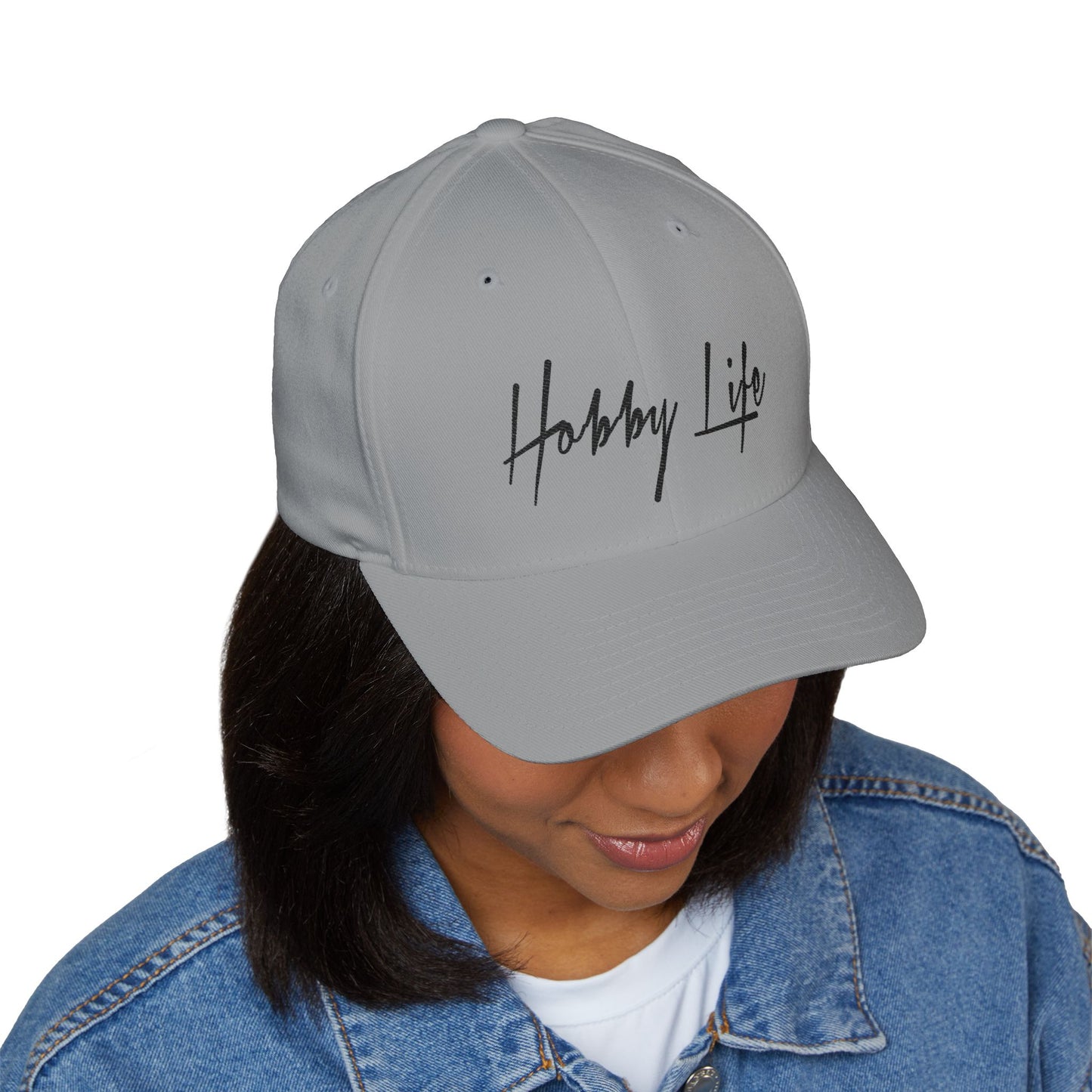 Hobby Life Official FLEXFIT (Black Embroidery) Structured Hat