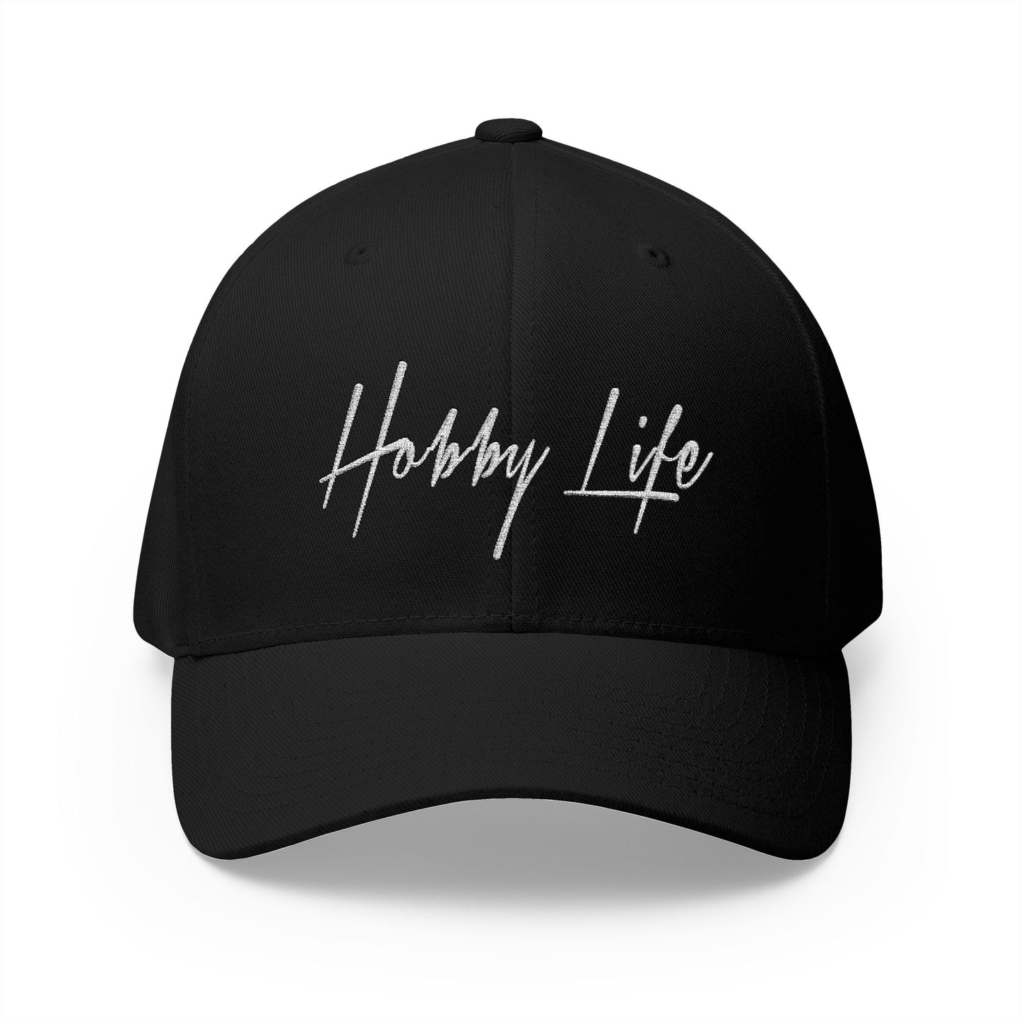 Hobby Life Official FLEXFIT (White Embroidery) Structured Hat