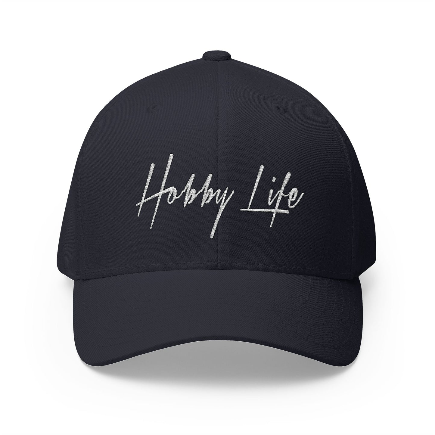 Hobby Life Official FLEXFIT (White Embroidery) Structured Hat