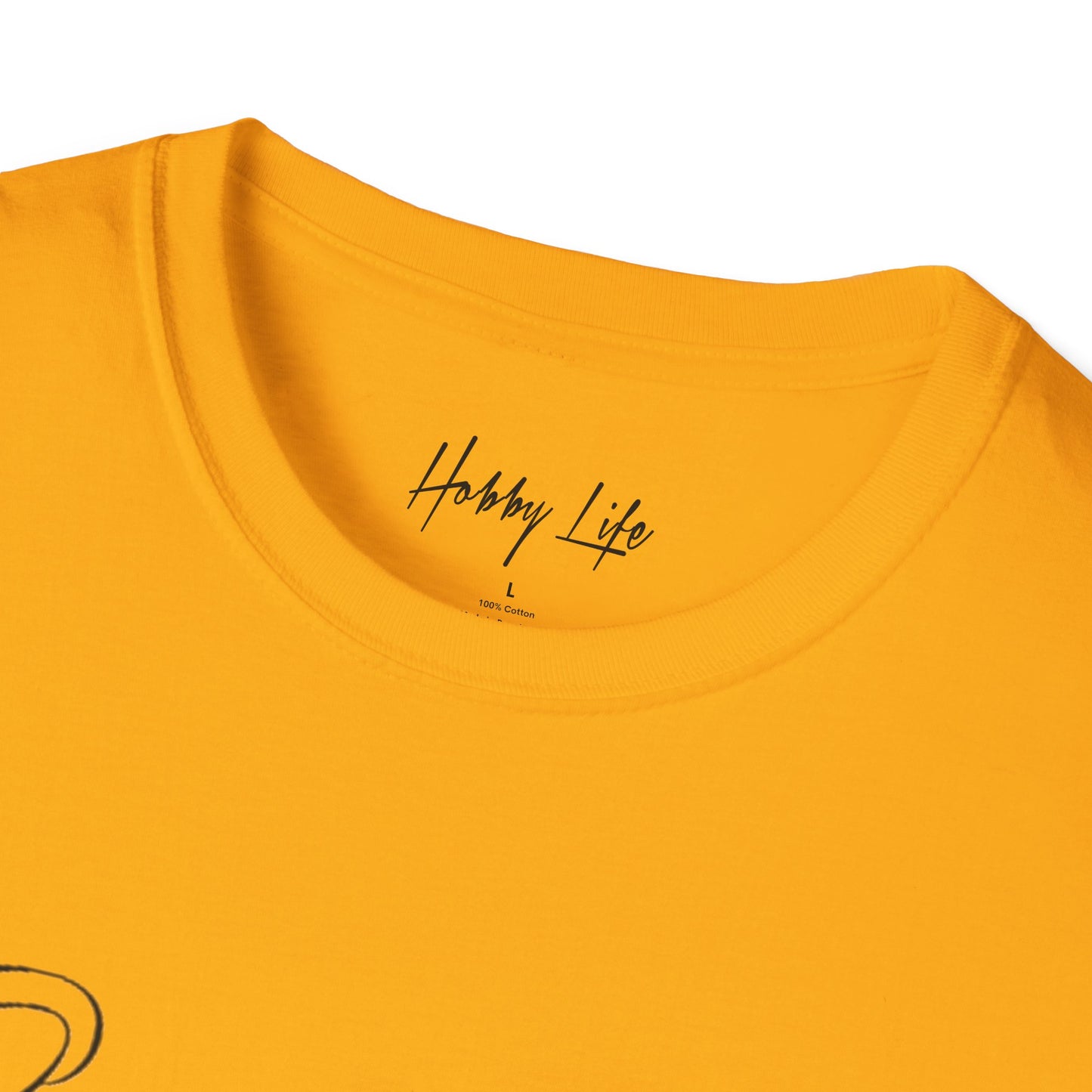 "One of One" Hobby Life Unisex T-Shirt (Black Logo) Softstyle