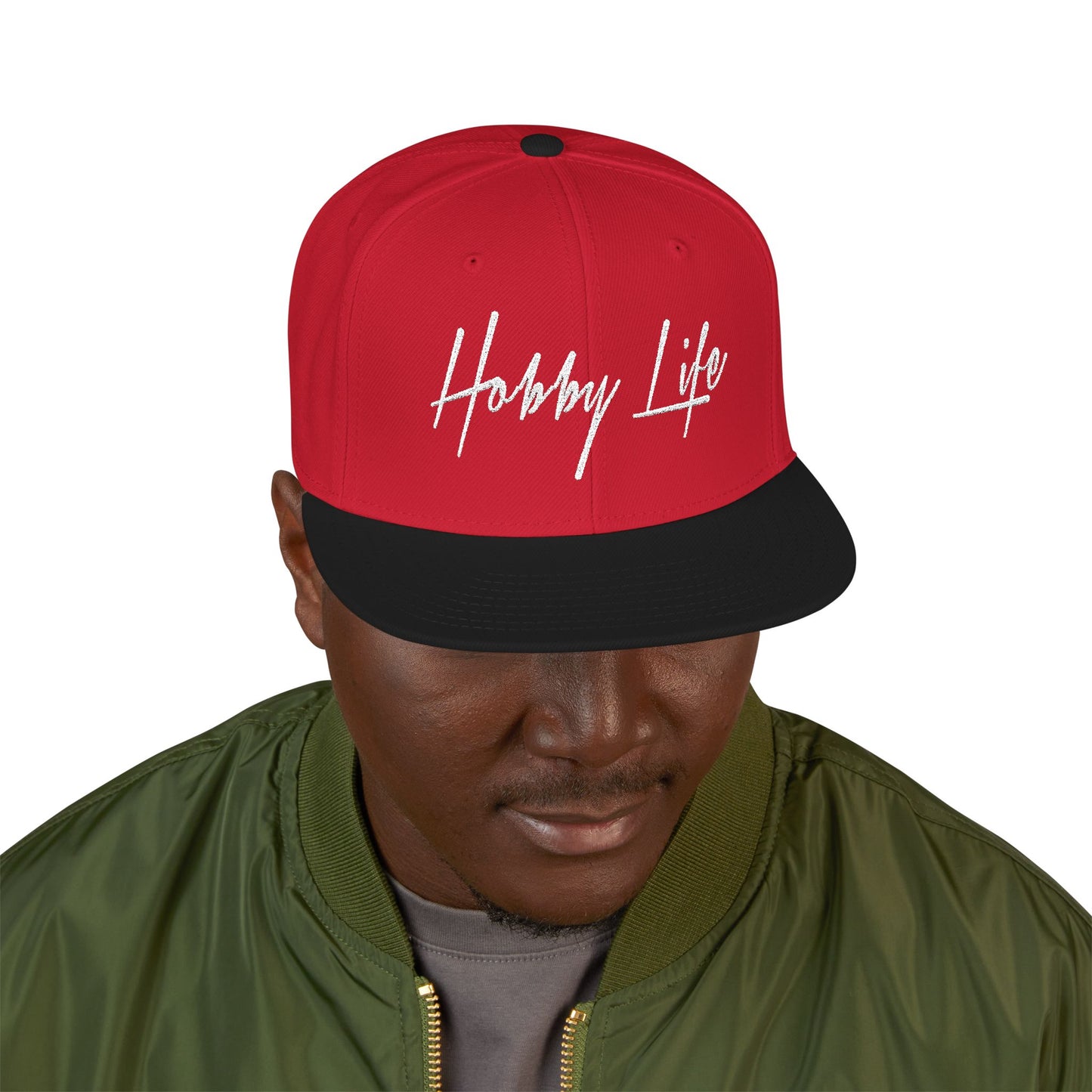 Hobby Life Official SNAPBACK (White Embroidery)