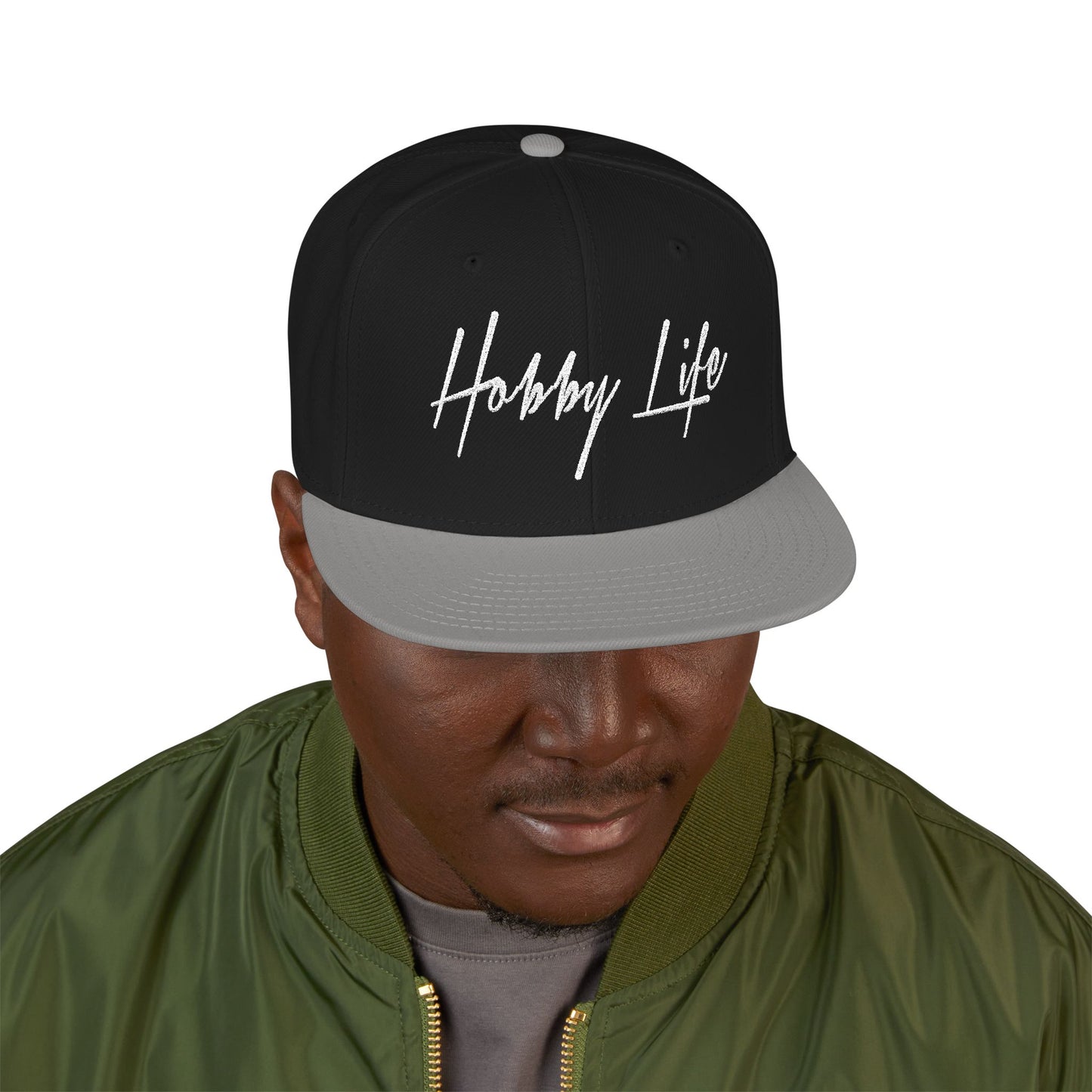 Hobby Life Official SNAPBACK (White Embroidery)