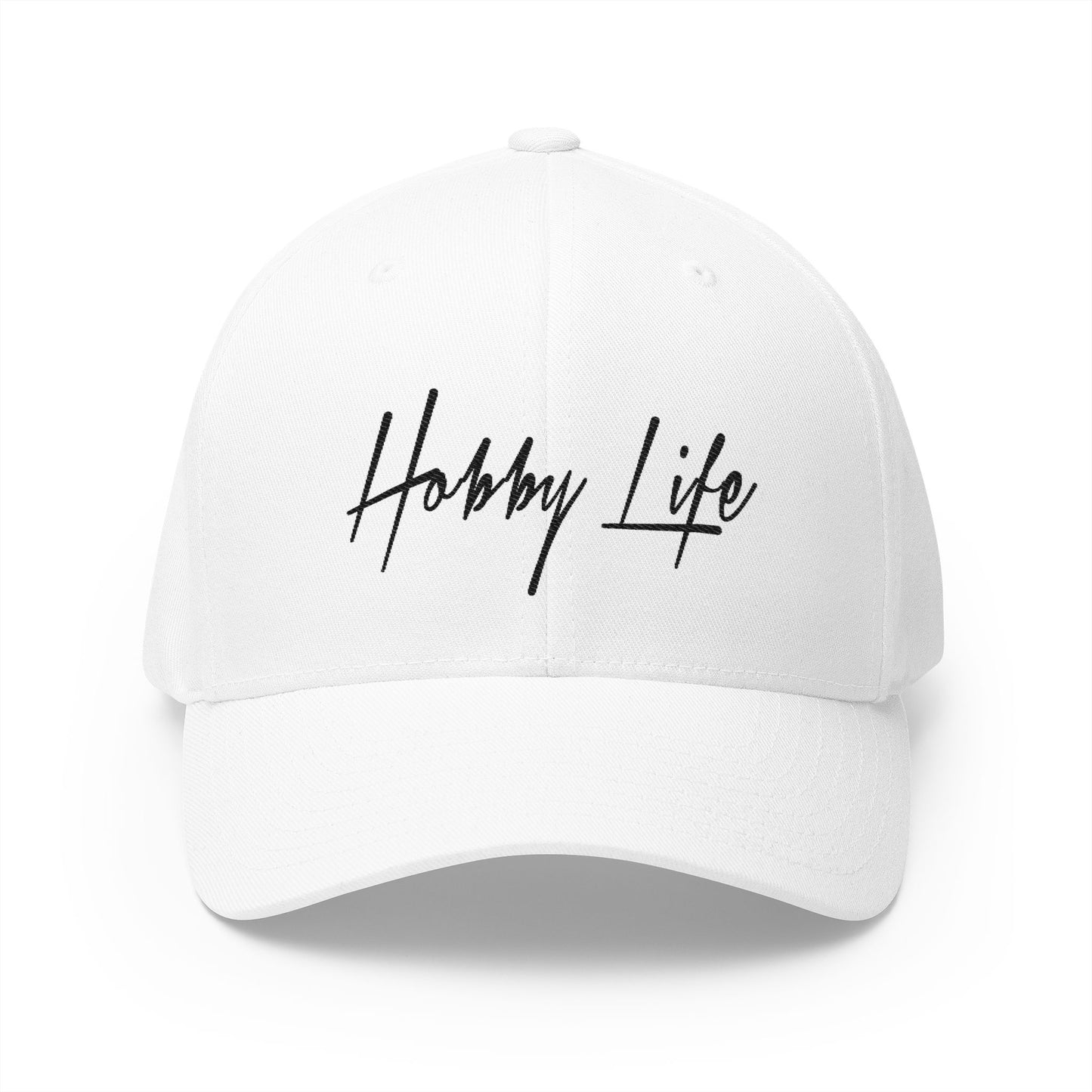 Hobby Life Official FLEXFIT (Black Embroidery) Structured Hat