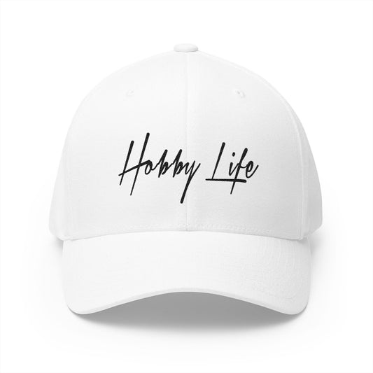Hobby Life Official FLEXFIT (Black Embroidery) Structured Hat