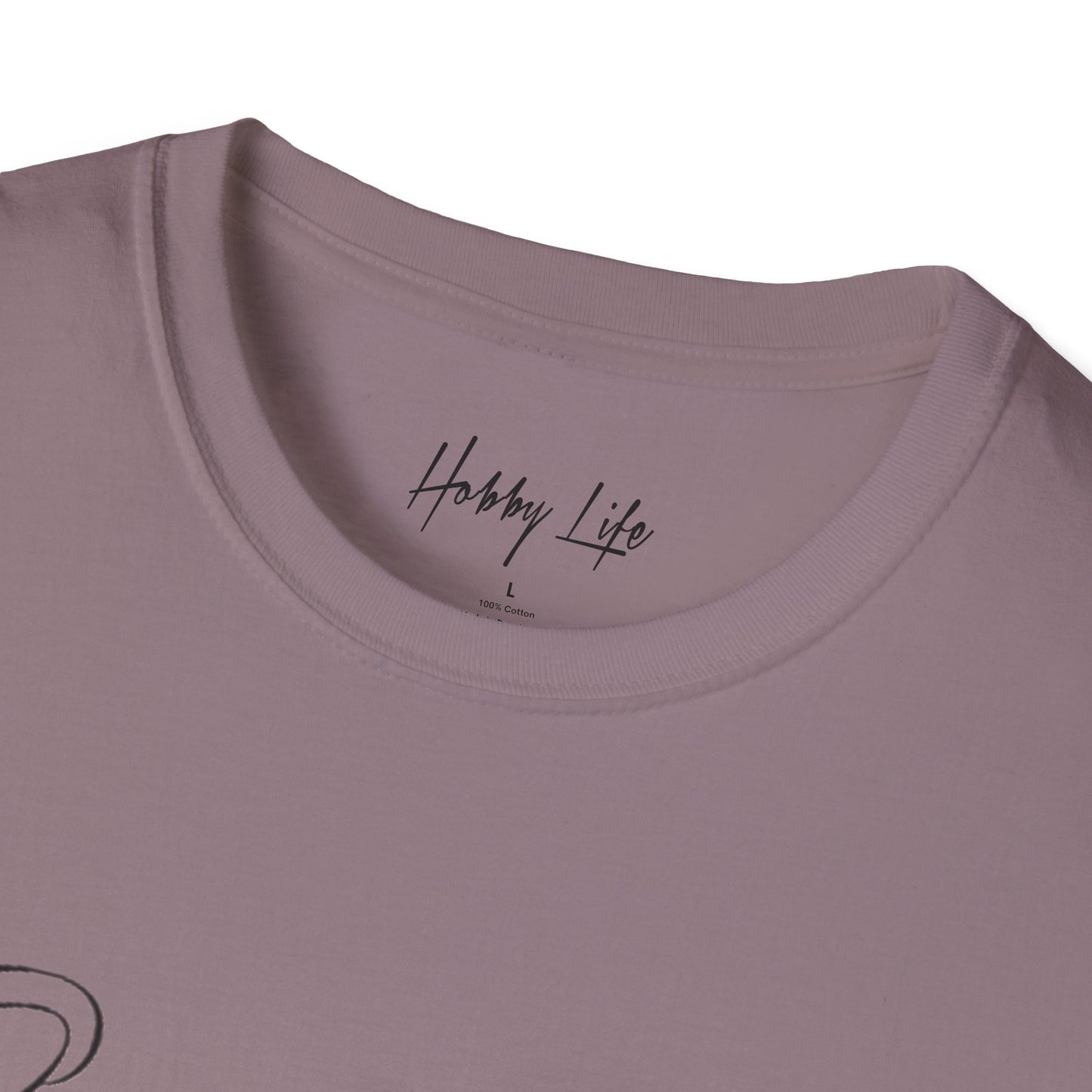 "One of One" Hobby Life Unisex T-Shirt (Black Logo) Softstyle
