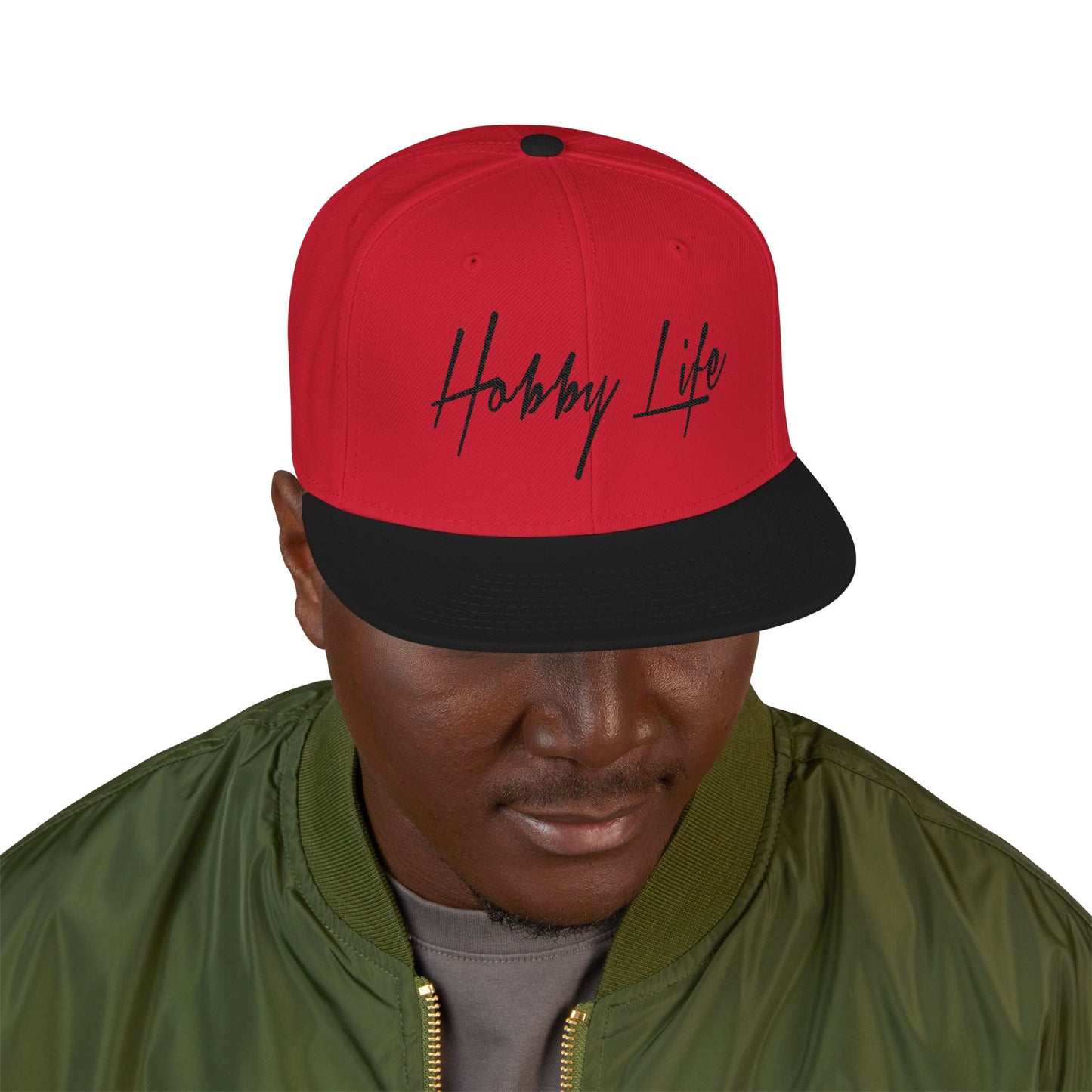 Hobby Life Official SNAPBACK (Black Embroidered)